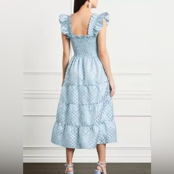 Hill House The Ellie Nap Dress
Snowflake Blue White Brocade
Women's #058 - Picture 3 of 9